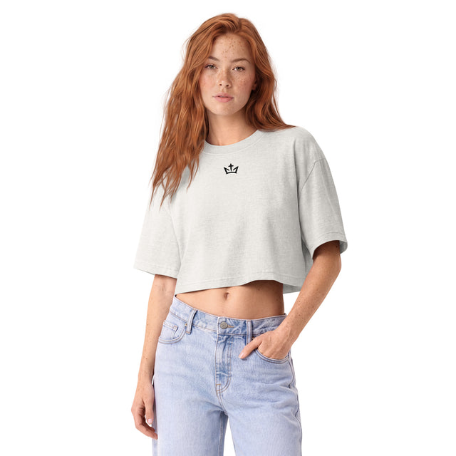 Faith Over Fear Women’s Cropped Tee – Psalm 56:4 DE NIGRO®