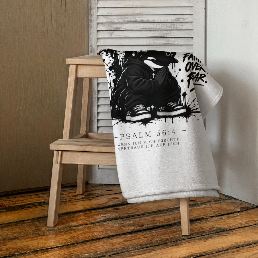 Faith Over Fear Towel – Psalm 56:4 DE NIGRO®