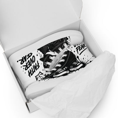 Faith Over Fear High Tops – Men’s Canvas Shoes DE NIGRO®