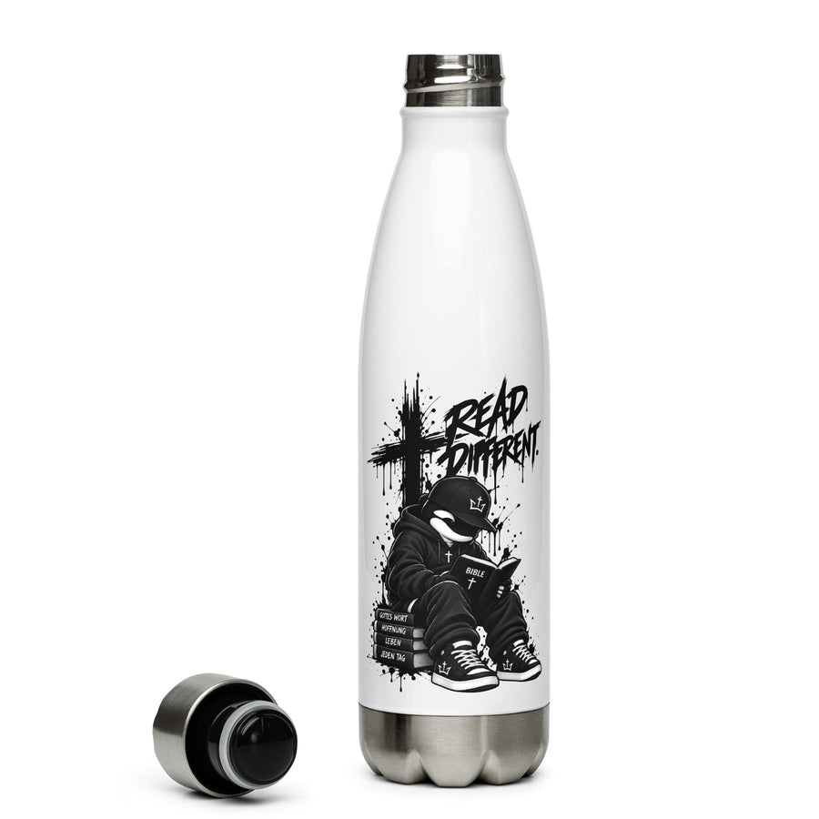 “Read Different.” Stainless Steel Water Bottle DE NIGRO®