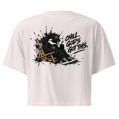 “Chill. God’s Got This.” Women’s Crop Top DE NIGRO®