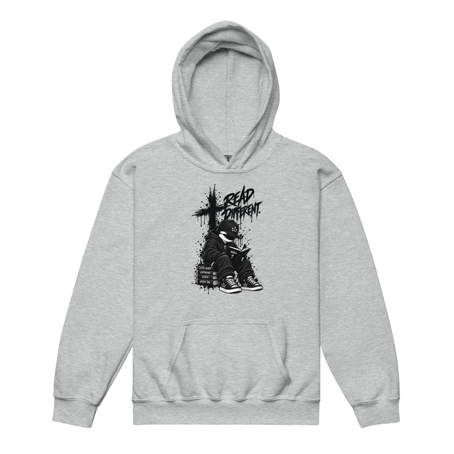 “Read Different.” Youth Heavy Blend Hoodie DE NIGRO®